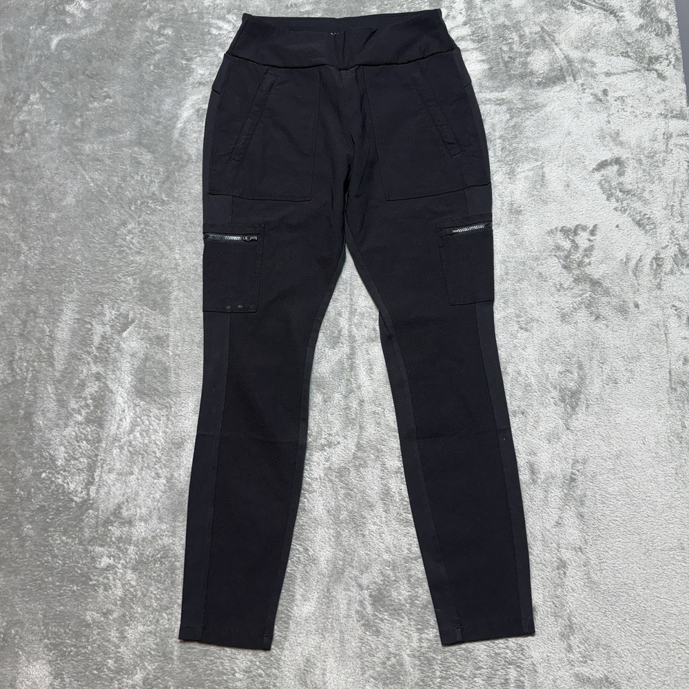 Athleta Womens 6 Headlands Hybrid Cargo Legging Pants Hiking Outdoor Black